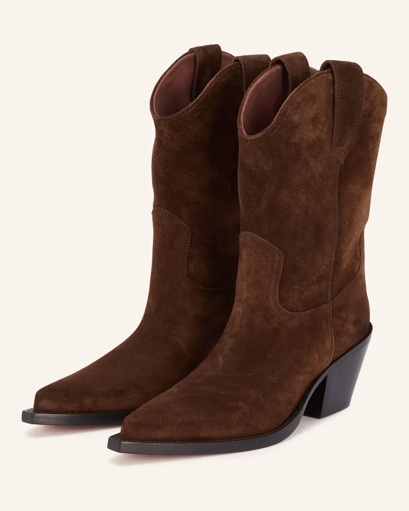 Paris Texas Cowboy Boots Dakota braun Dunkelbraun