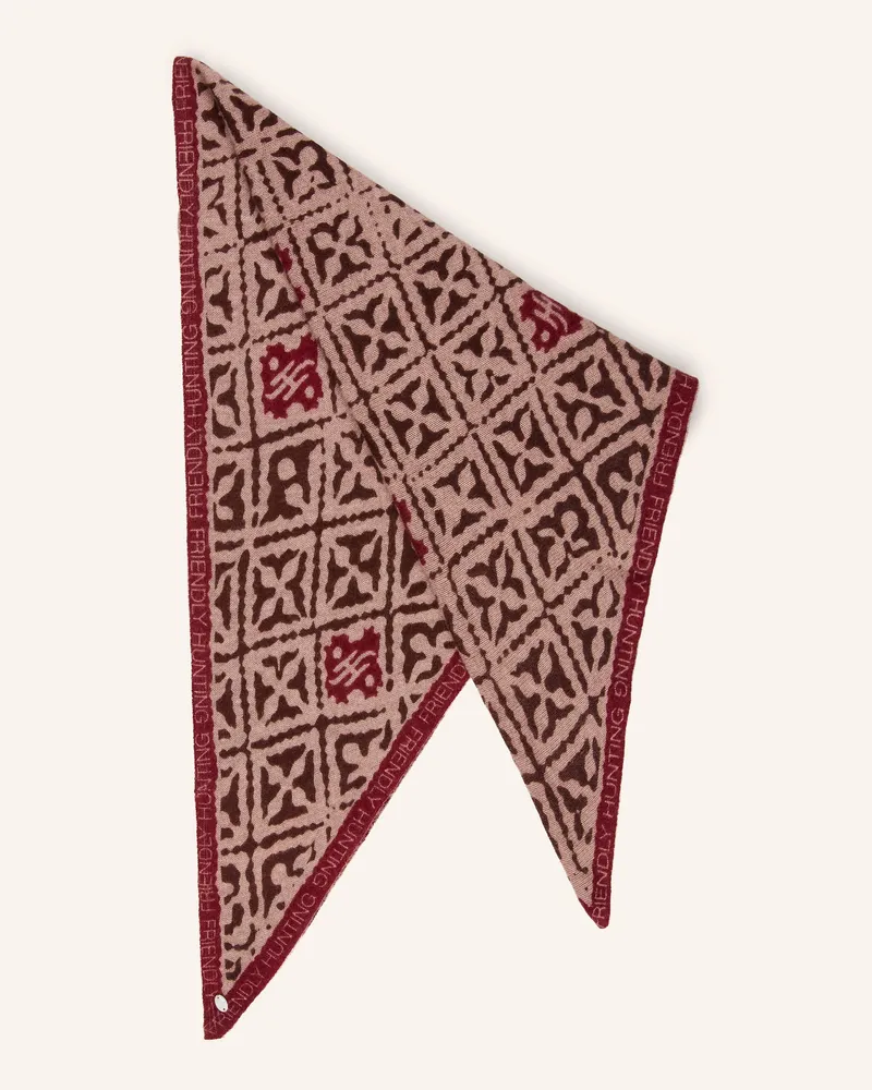 Friendly Hunting Dreieckstuch Aus Cashmere rot Rosé