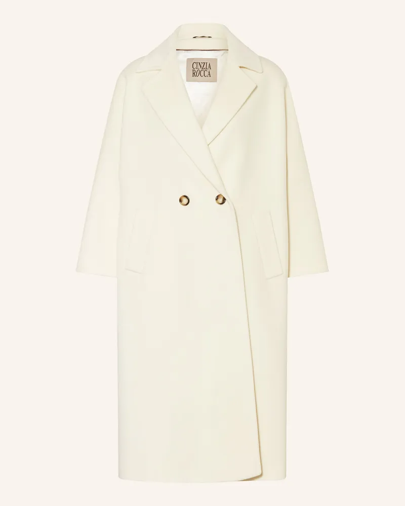 Cinzia Rocca Wollmantel Creme