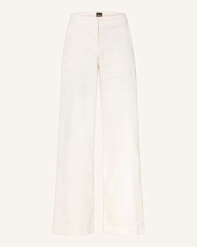 HUGO BOSS Marlenehose C_Tahilone weiss 118