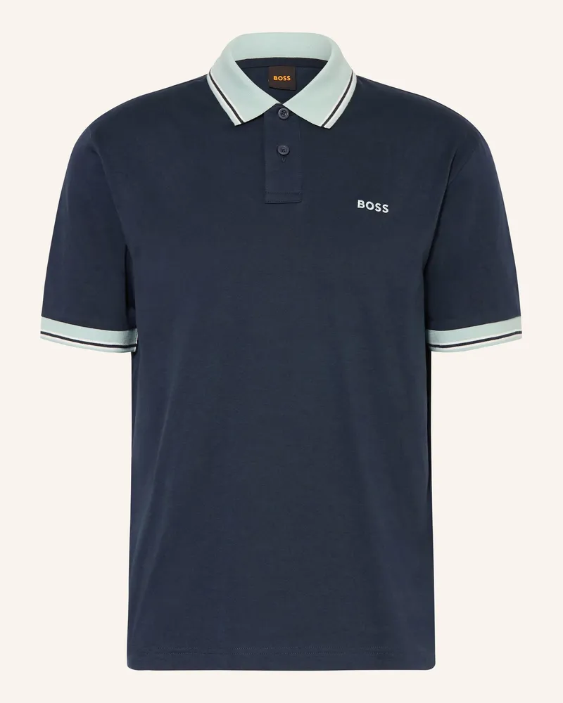HUGO BOSS Jersey-Poloshirt Blocks Relaxed Fit blau Dunkelblau