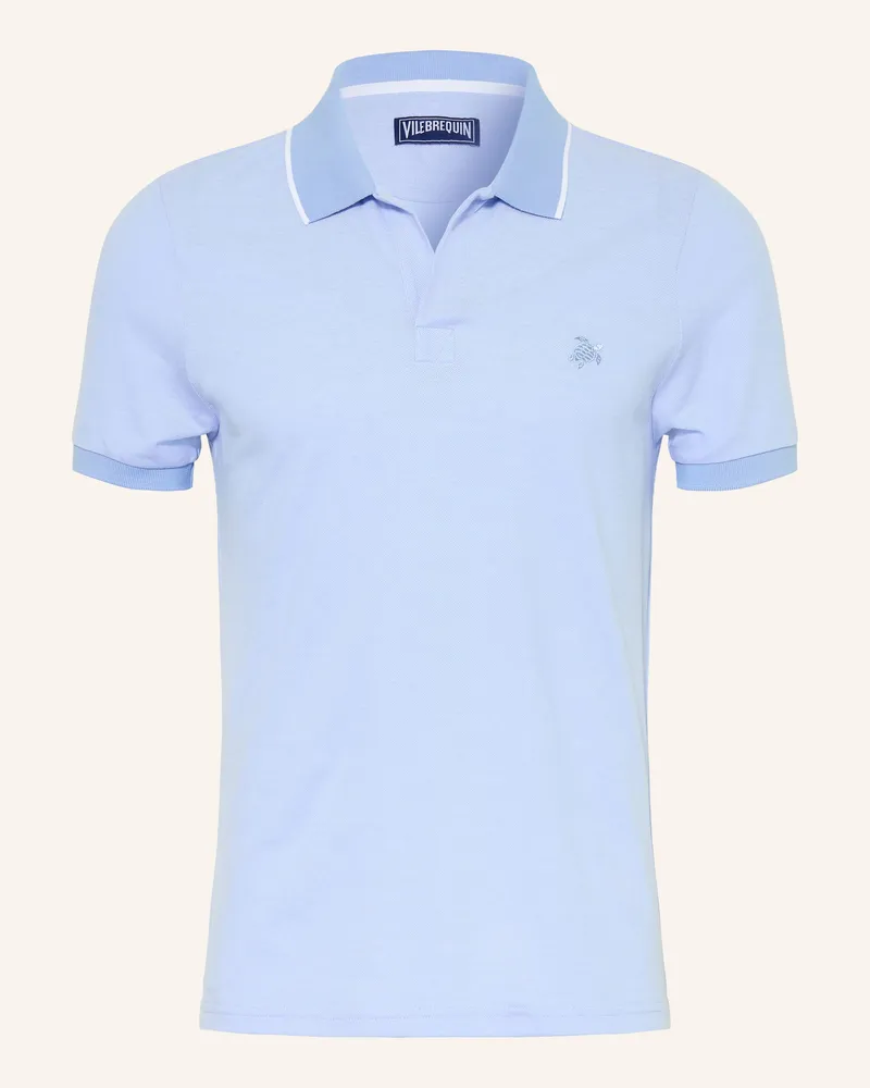 Vilebrequin Piqué-Poloshirt Palatin blau Hellblau