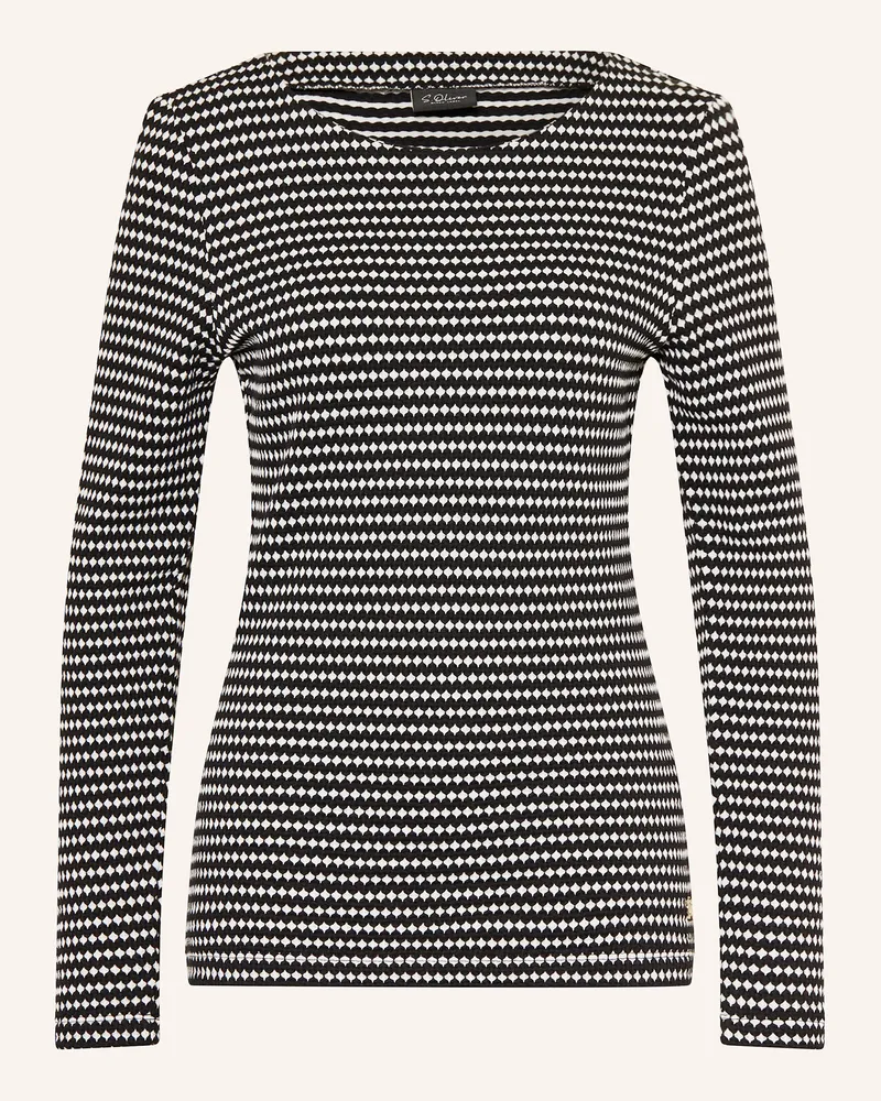 S.Oliver Longsleeve schwarz Schwarz