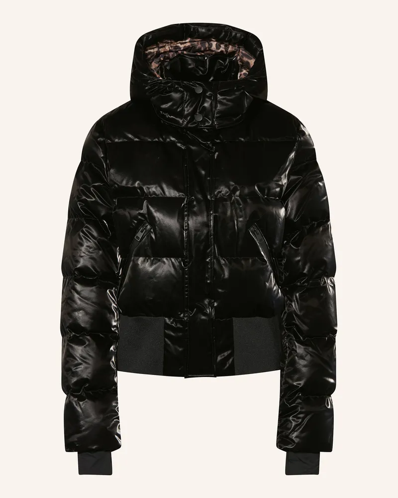 Mrs & HUGS Skijacke schwarz Schwarz