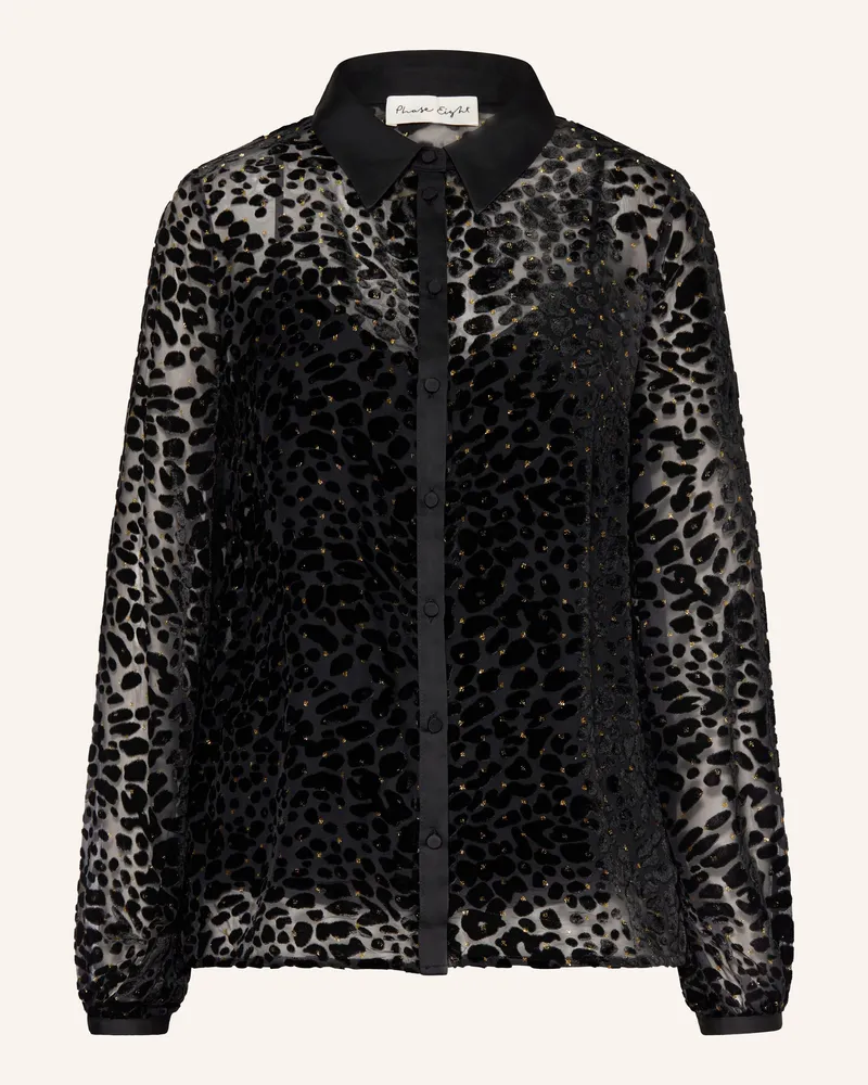 Phase Eight Hemdbluse DELLA mit Glitzergarn Schwarz