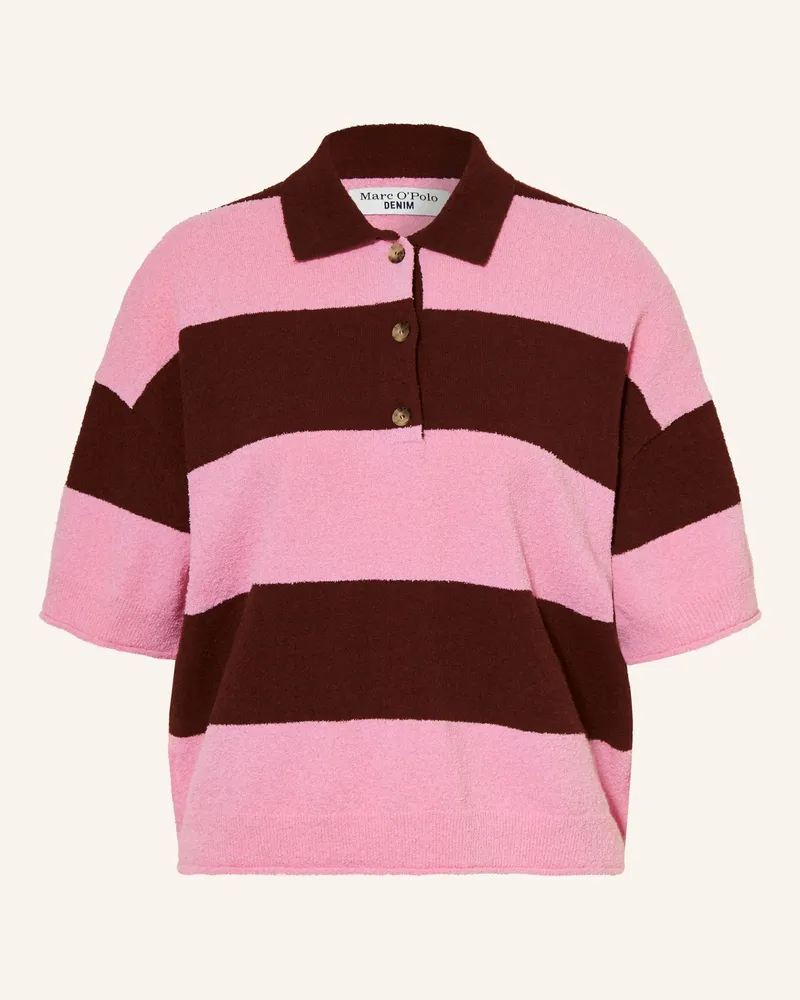 Marc O'Polo Strick-Poloshirt Rosa