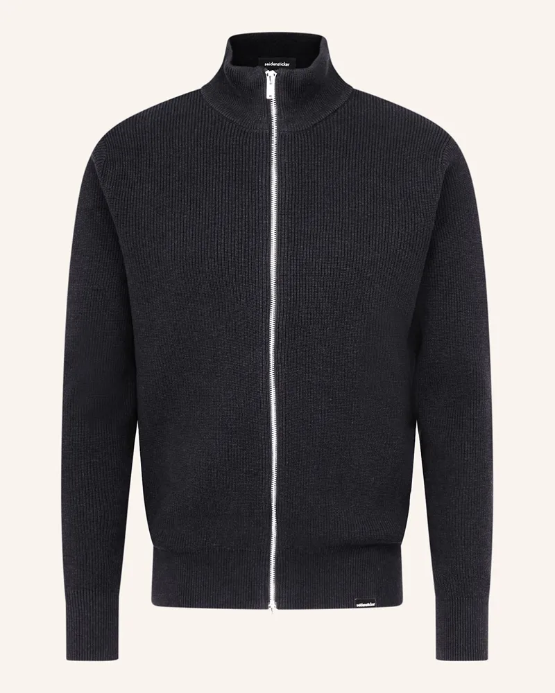 Seidensticker Strickjacke blau Dunkelblau