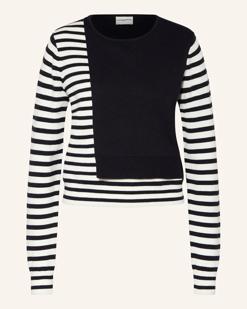 Claudie Pierlot Pullover im Layering-Look Schwarz