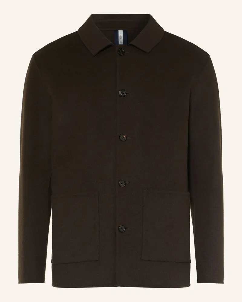 Profuomo Overshirt braun Dunkelbraun