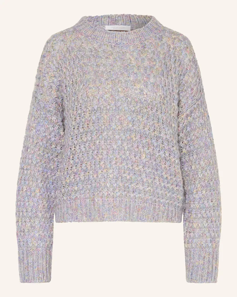 Rich&Royal Pullover mit Glitzergarn Hellblau