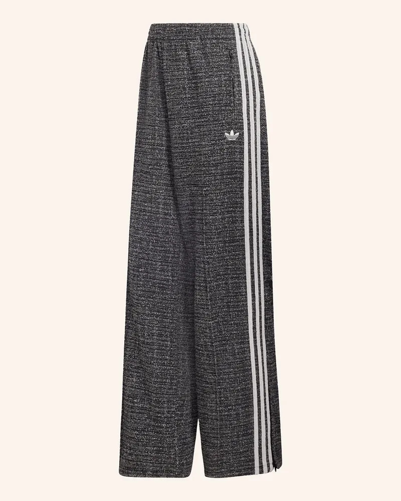 adidas Track Pants Bouclé Vintage Aus Bouclé schwarz Schwarz