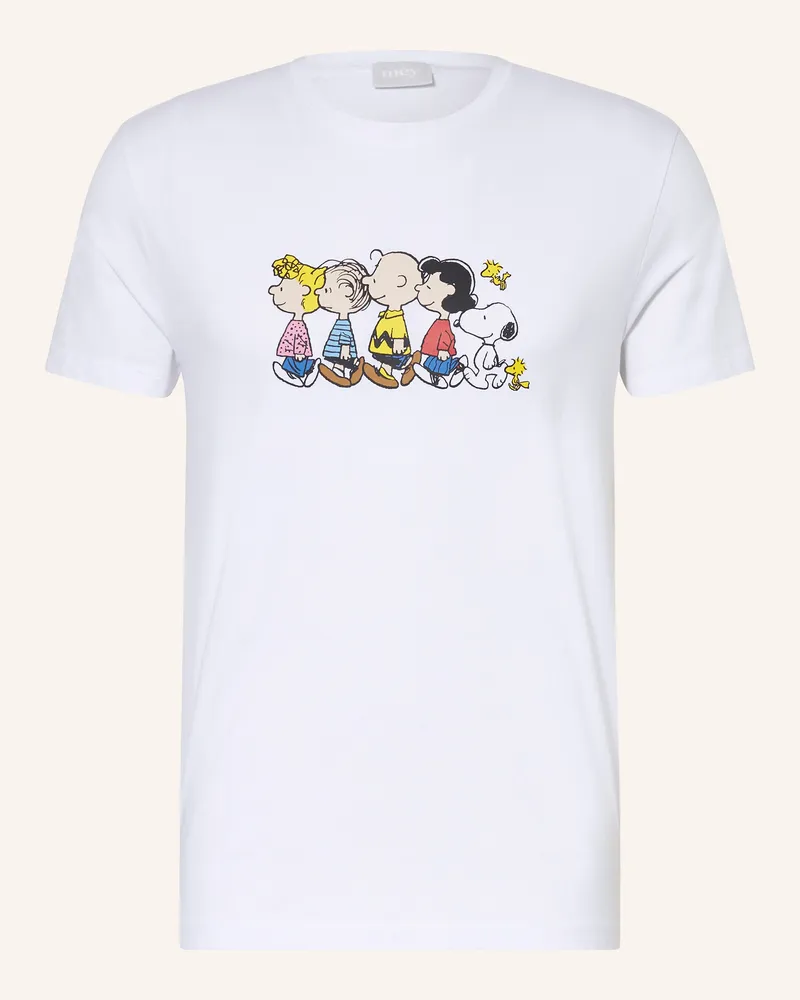 Mey Schlafshirt Serie Mey × Peanuts weiss Weiss