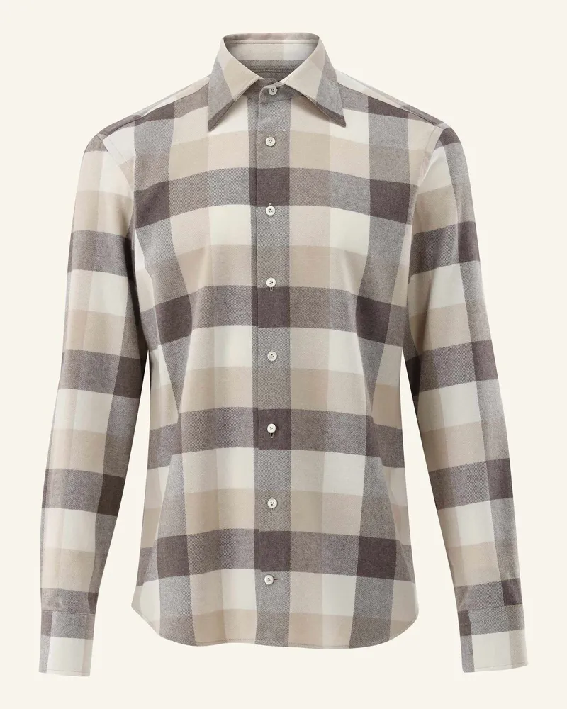 van Laack Hemd Tailor Fit braun Beige