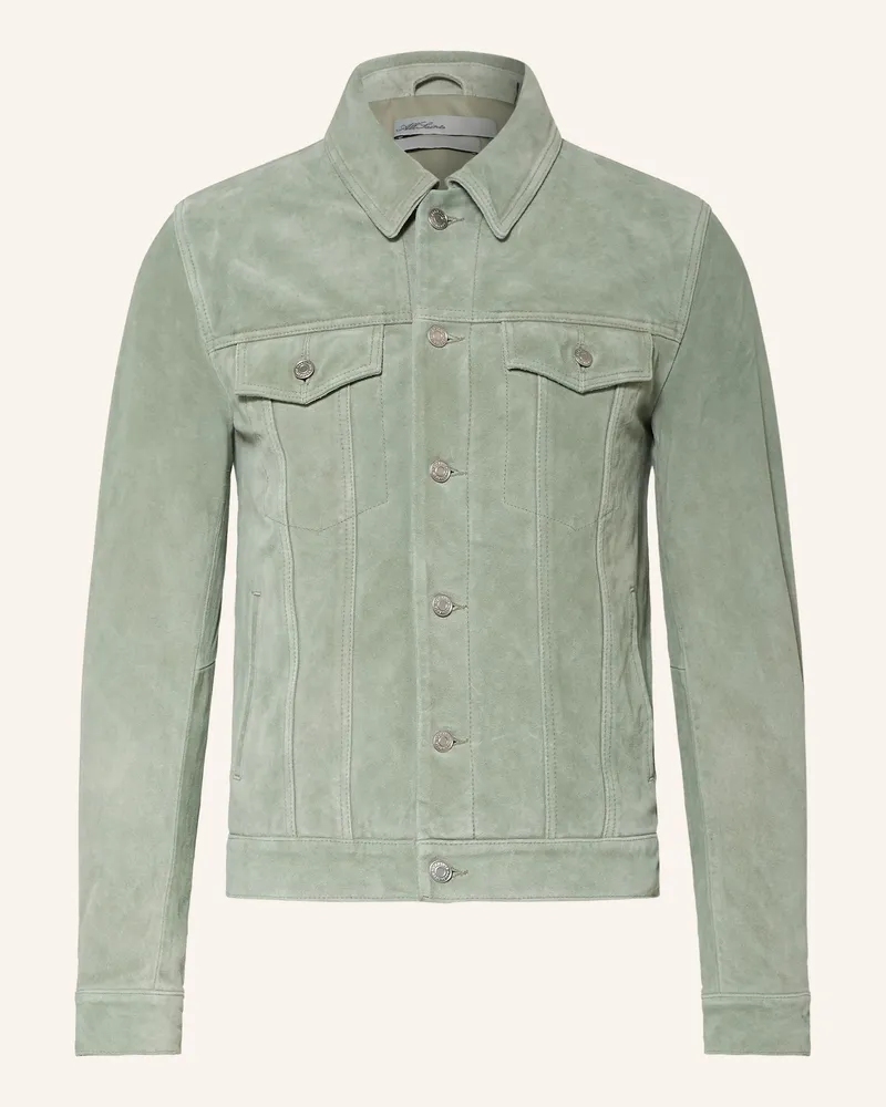 AllSaints Lederjacke Chaiyo gruen Mint