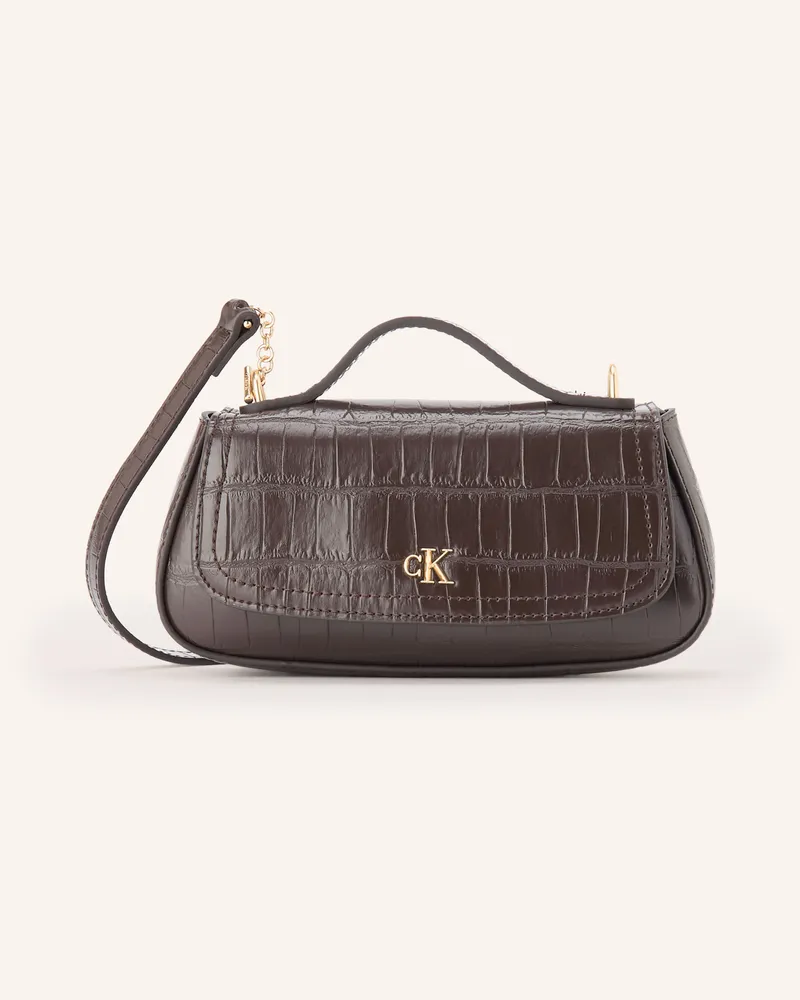 Calvin Klein Handtasche braun Dunkelbraun