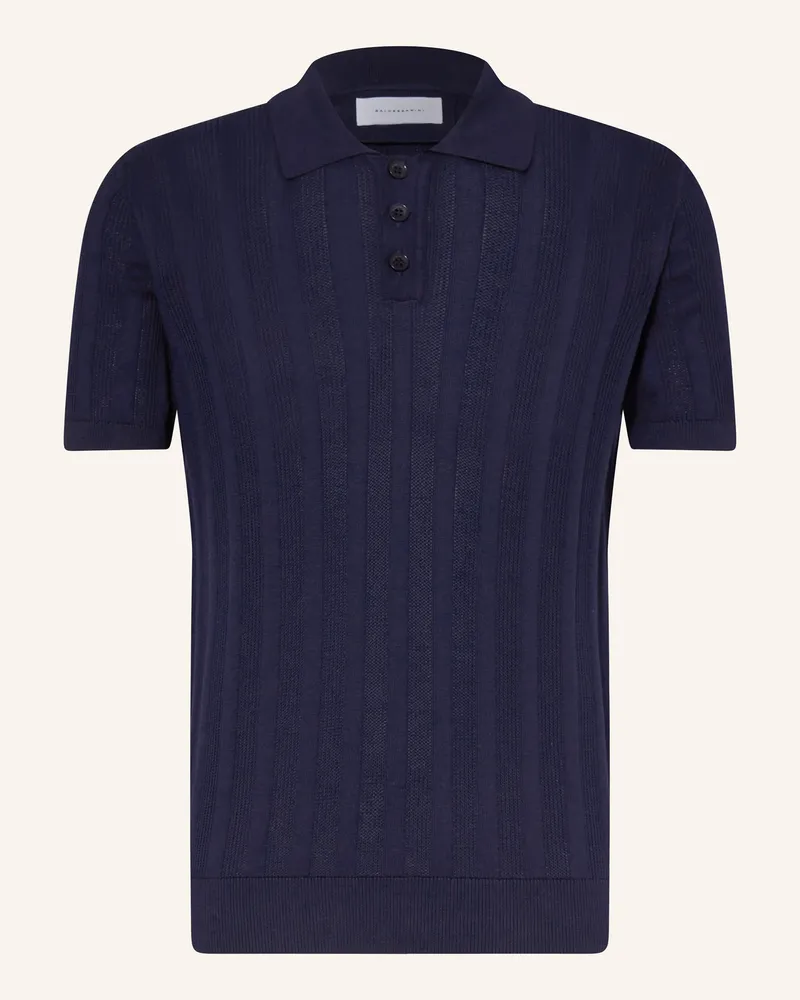 Baldessarini Strick-Poloshirt Dunkelblau