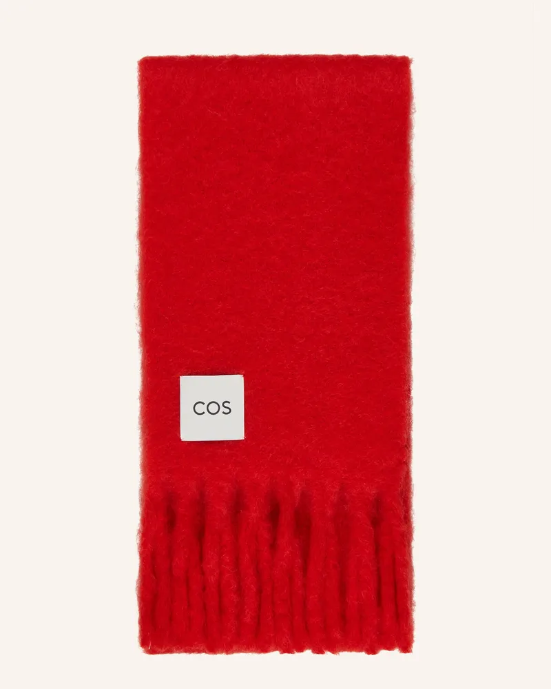 COS Mohair-Schal Rot