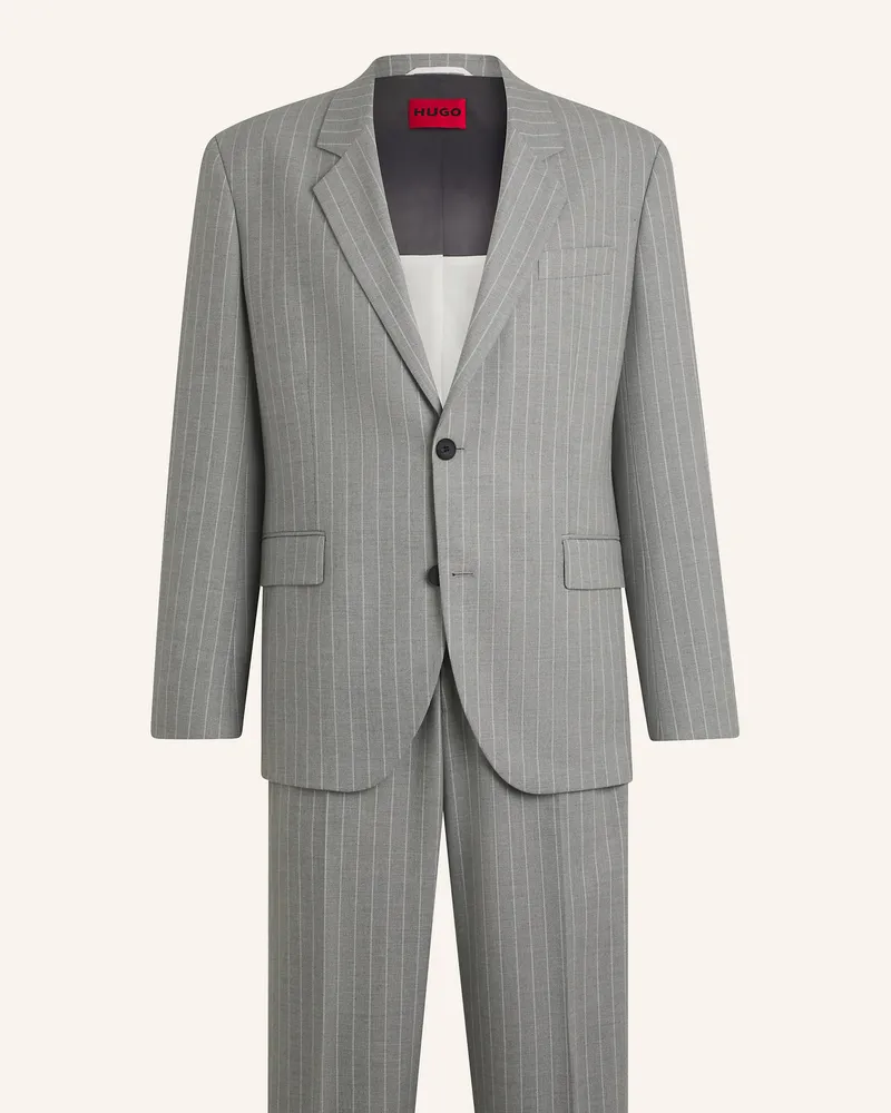 HUGO BOSS Business Anzug KARLO-FLIPS251X Modern Fit Grau