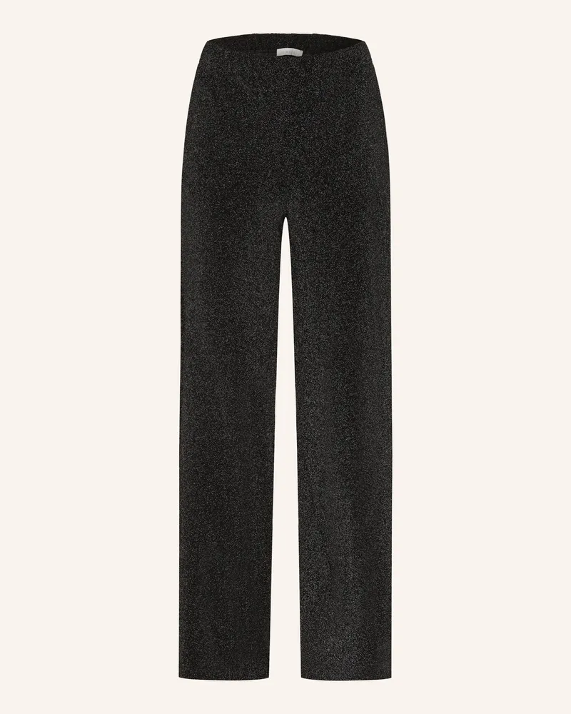 lilienfels Hose mit Glitzergarn Schwarz