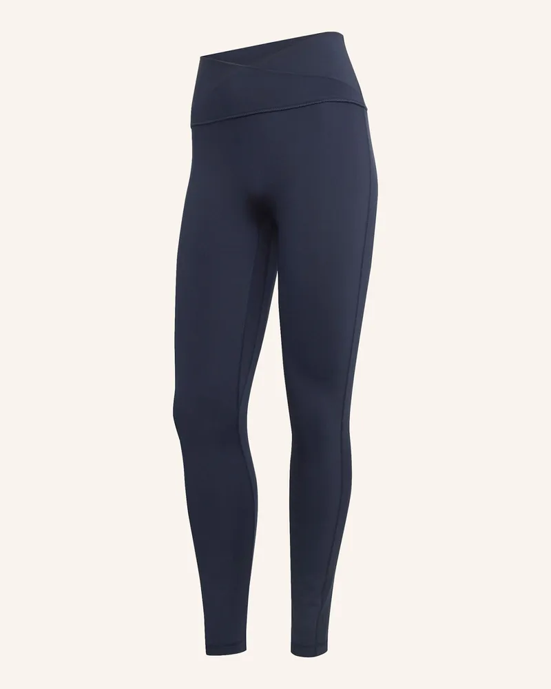 adidas 3-STREIFEN STUDIO ALL ME 7/8 X-OVER LEGGINGS Blau