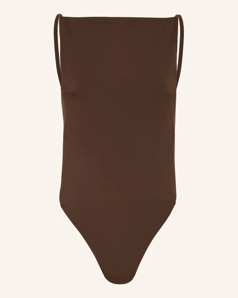 Jacquemus Badeanzug Le Maillot Sole braun Dunkelbraun