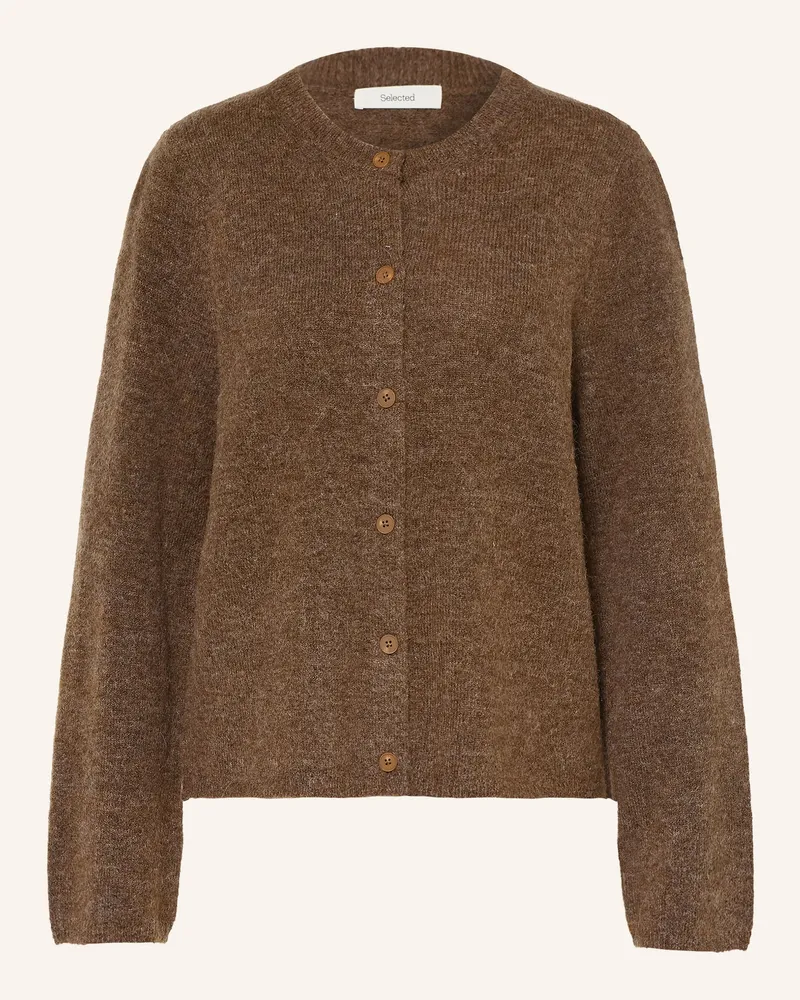 Selected Strickjacke braun Braun