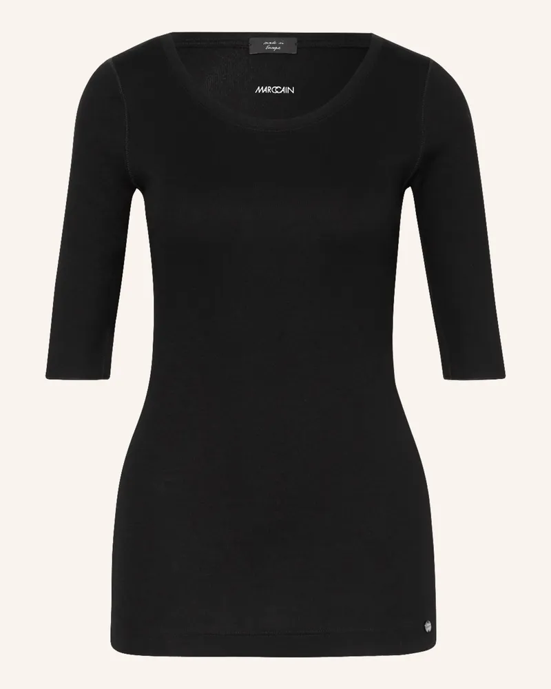 Marc Cain Feinripp-Shirt schwarz 900