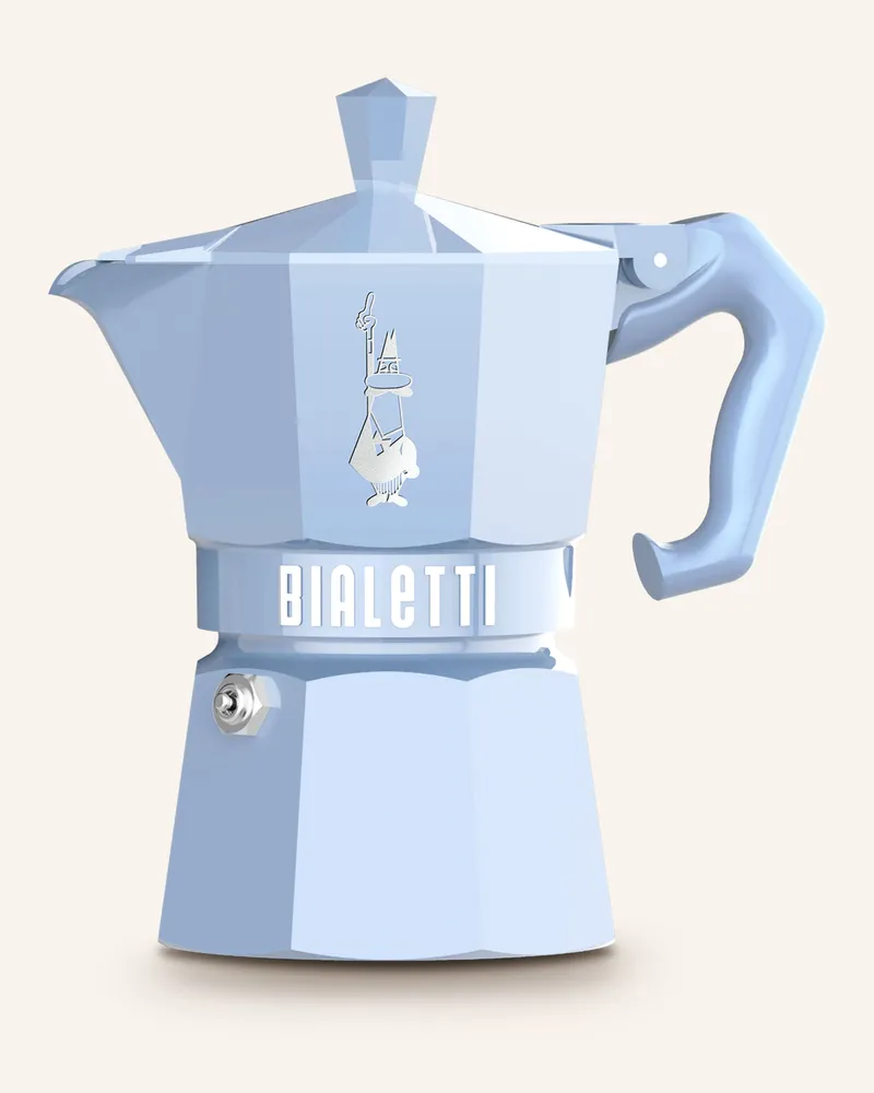 Bialetti Espressokocher Moka Exclusive blau Hellblau