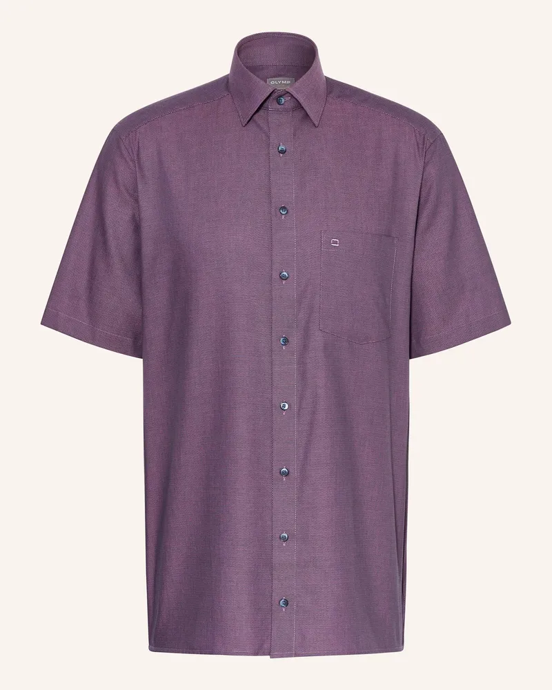 Olymp Kurzarm-Hemd Luxor comfort fit Dunkellila