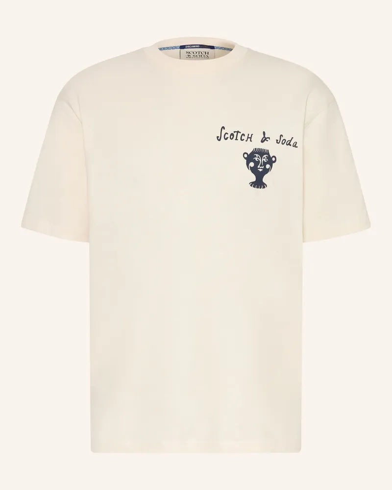 Scotch&Soda T-Shirt weiss Creme