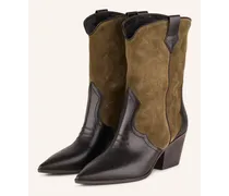 Cowboy Boots - 436 schwarz/salvia