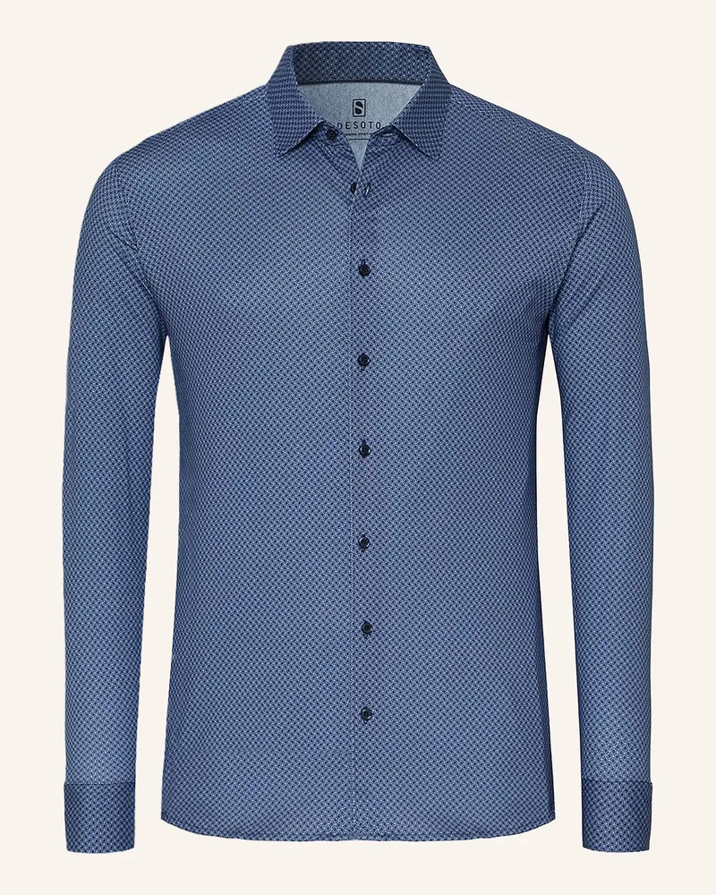 DESOTO Hemd Slim Fit blau Blau
