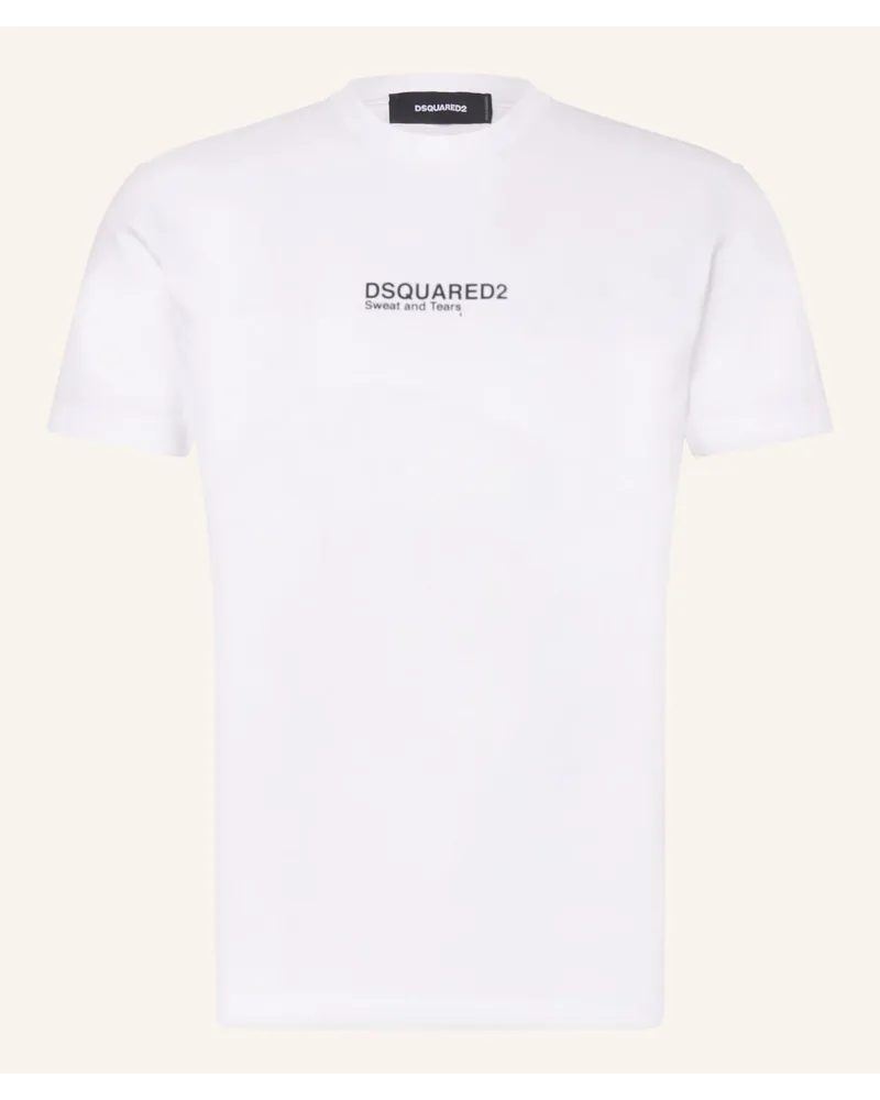 Dsquared2 T-Shirt SWEAT AND TEARS Weiss