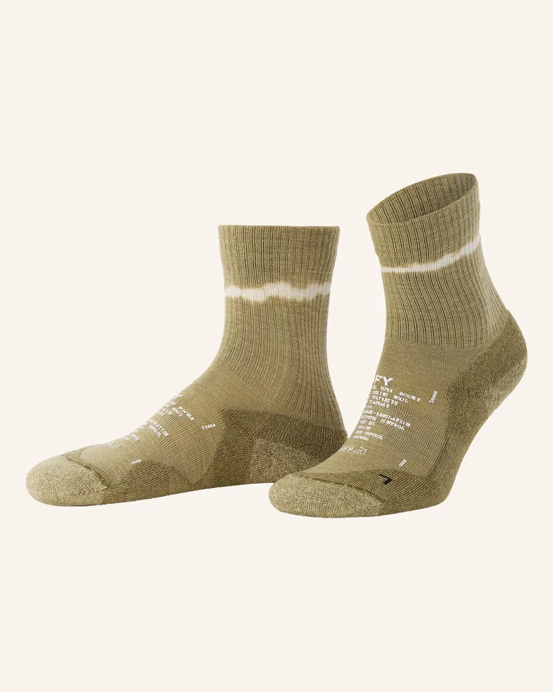 Satisfy Laufsocken Merino Nylon Tube Mit Merinowolle gruen Oliv