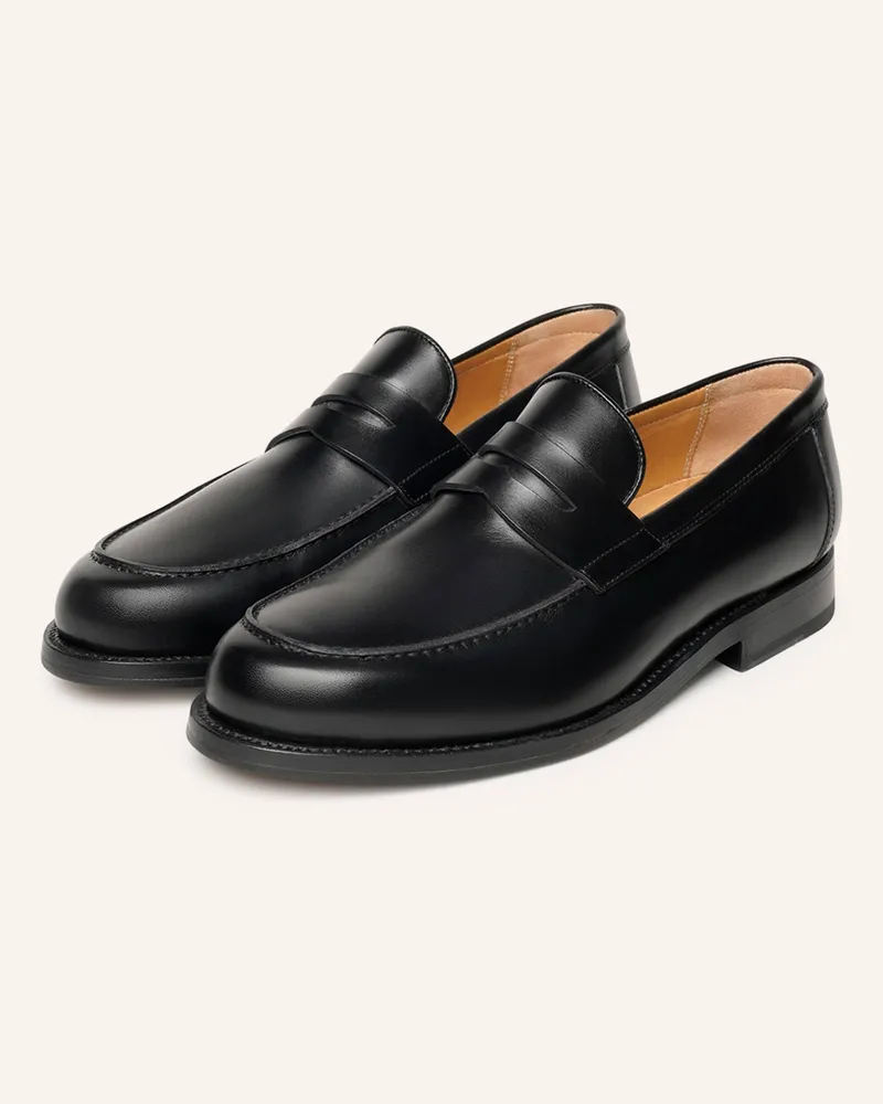 Heinrich Dinkelacker Slipper WIEN PLAIN BC Schwarz
