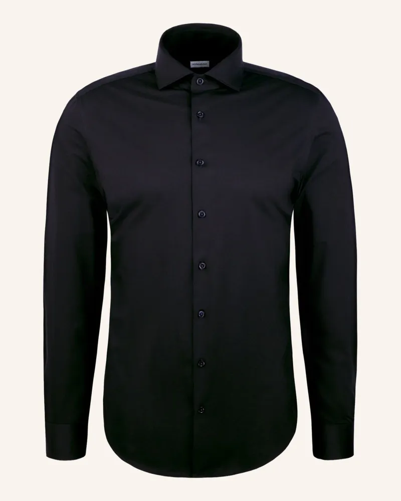 Seidensticker Jerseyhemd Regular Fit Schwarz