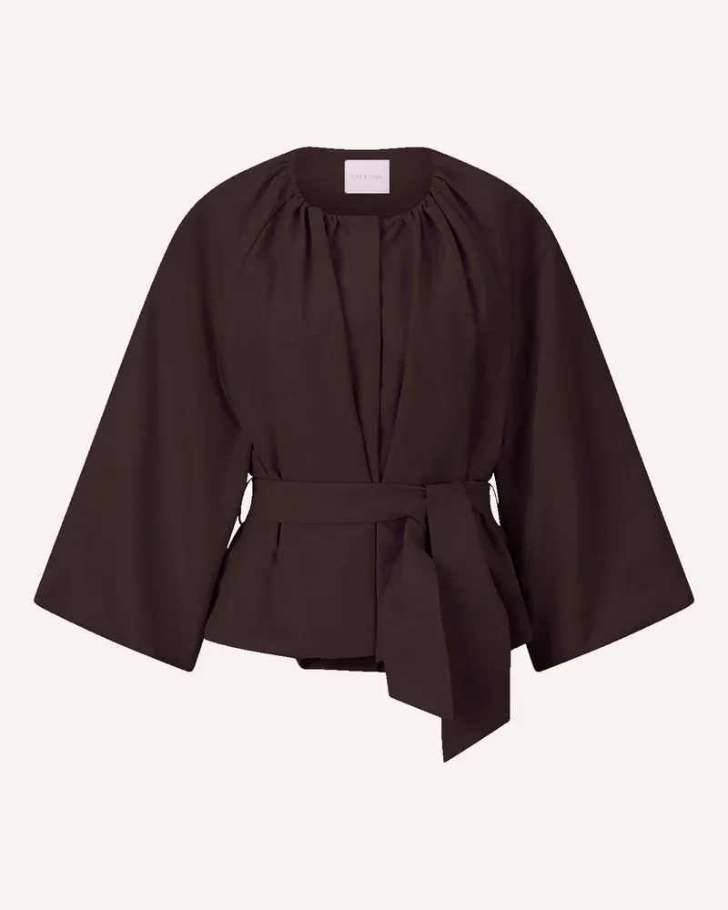 Rich&Royal Bluse braun Dunkelbraun