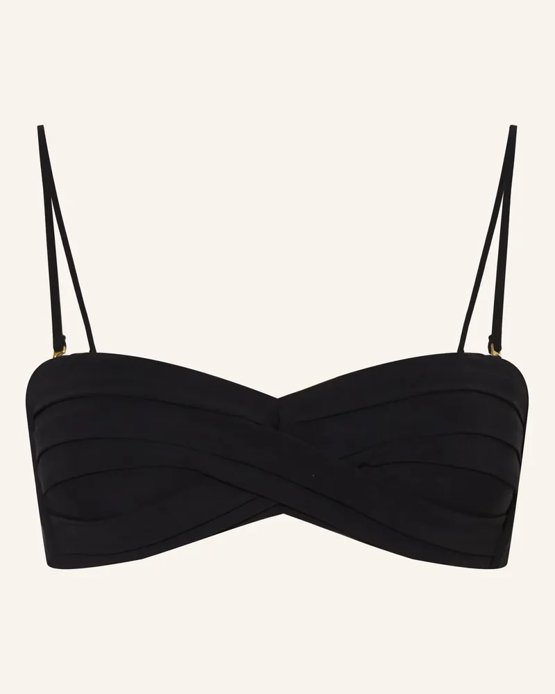 Maryan Mehlhorn Bandeau-Bikini-Top SILHOUET Schwarz