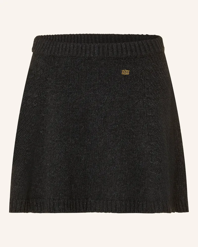 Ganni Strickrock grau Dunkelgrau