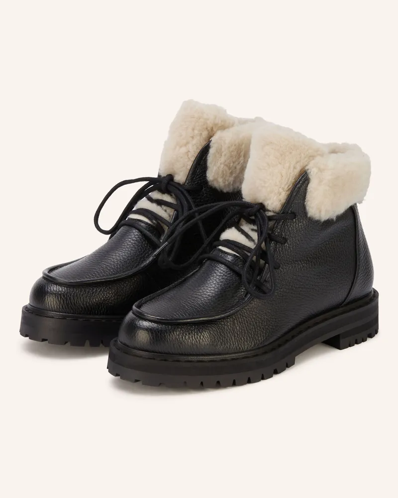 Flattered Schnürboots Marcie schwarz Schwarz