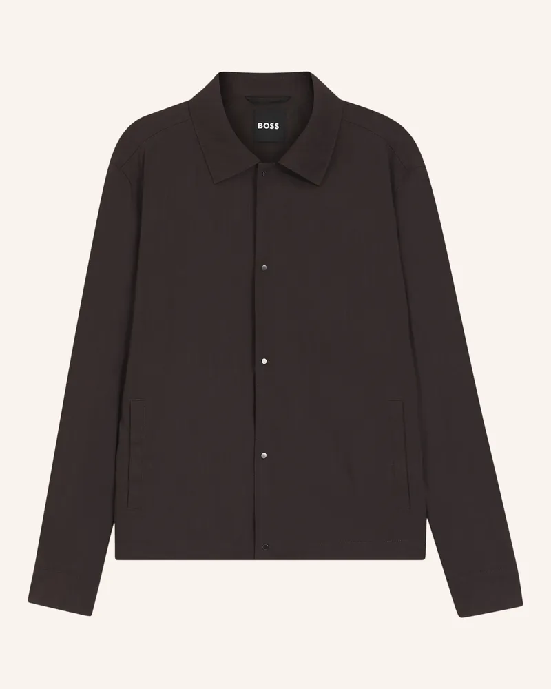 HUGO BOSS Blazer P-Carper-Coach-wg261 Relaxed Fit braun Dunkelbraun