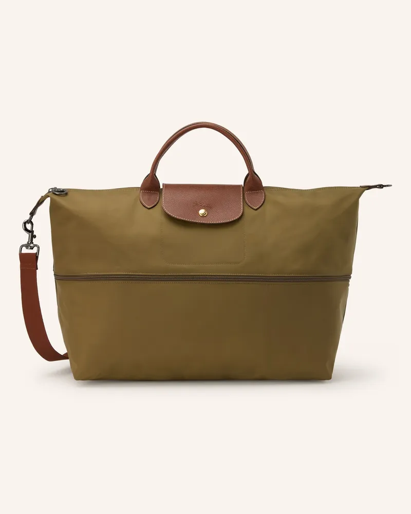Longchamp Weekender Le Pliage gruen Oliv