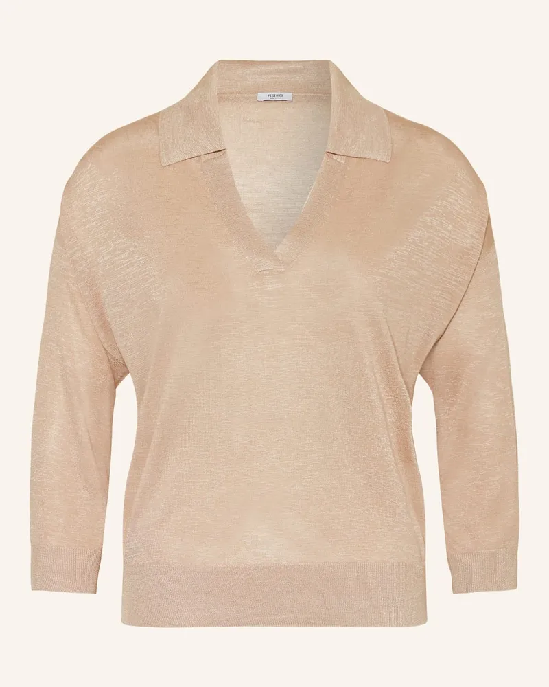 Peserico Pullover mit 3/4-Arm Beige