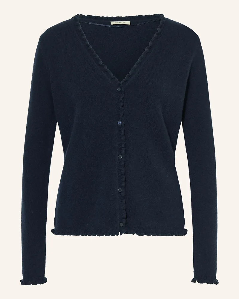 lilienfels Strickjacke aus Cashmere Dunkelblau
