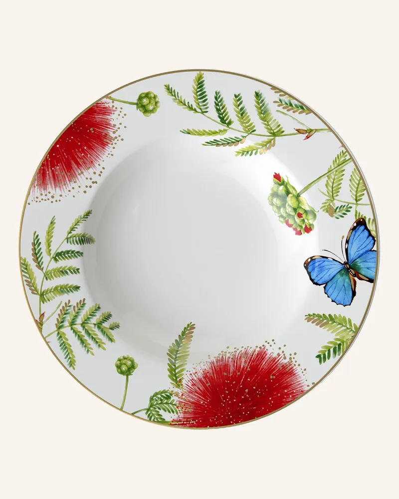 Villeroy & Boch Suppenteller Amazonia weiss Gelb