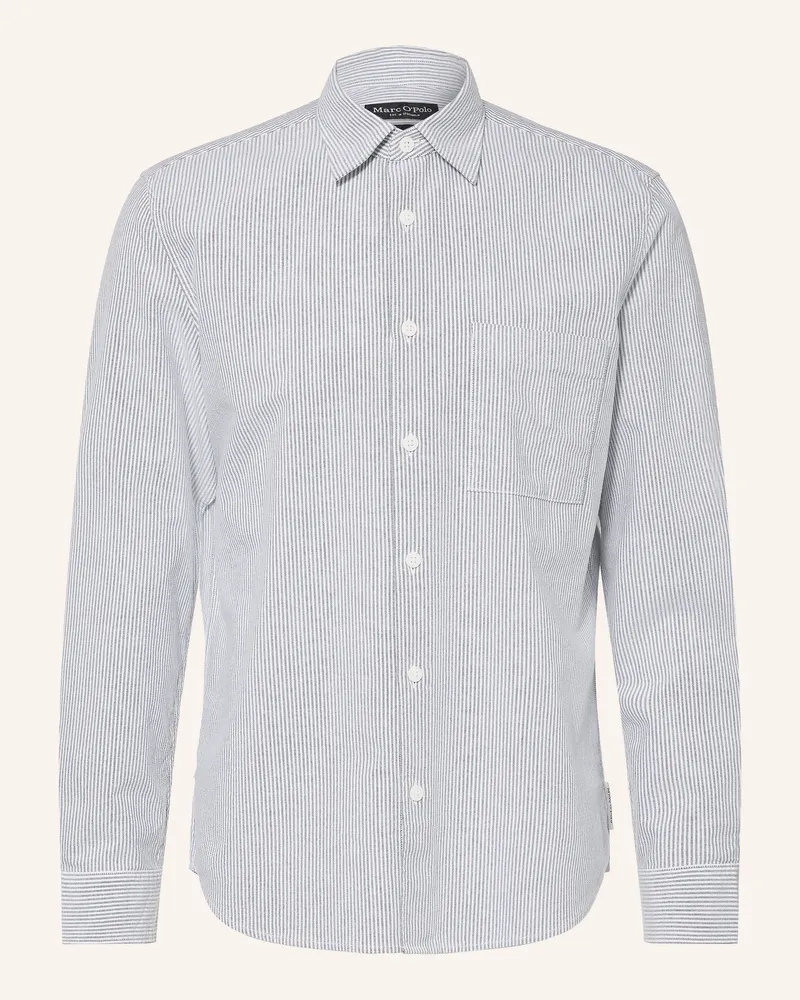 Marc O'Polo Hemd Regular Fit blau Blaugrau
