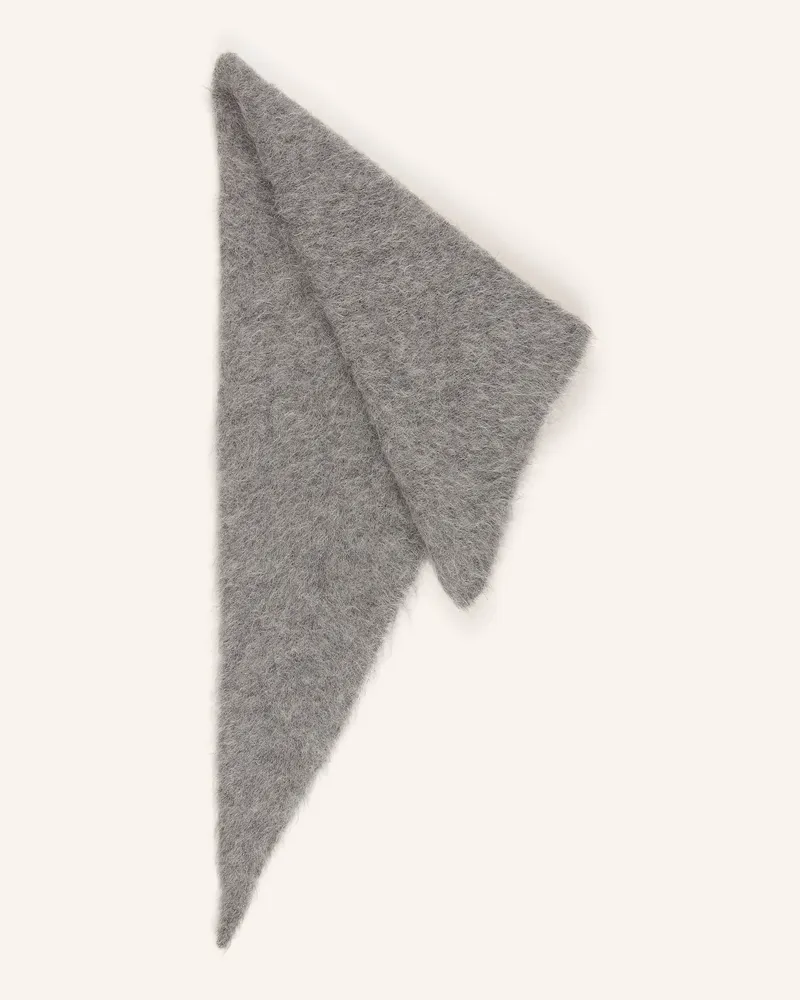 MOSS COPENHAGEN Dreieckstuch Mschtila Salmia Aus Alpaka grau Grau