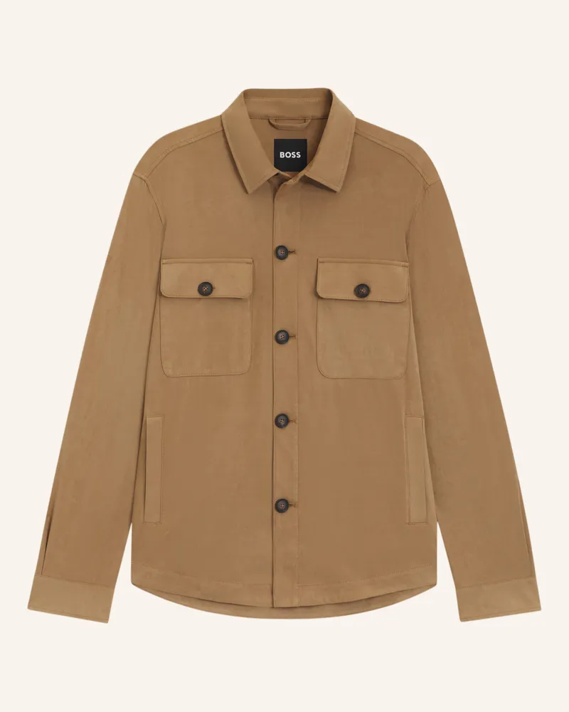 HUGO BOSS Blazer C-CARPER-OS-253F Relaxed Fit Beige