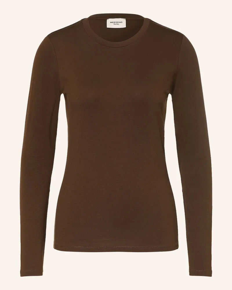Max Mara Longsleeve Multie braun Dunkelbraun
