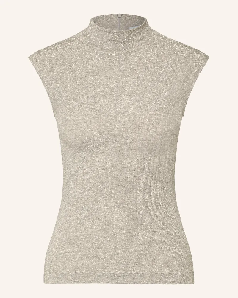 Reiss Stricktop Dita Mit Glitzergarn gold Silber